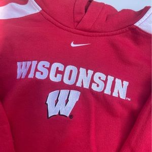 Center swoosh Wisconsin Nike hoodie